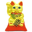 黄金小判招き猫8号（右手）/金運アップグッズ/招き猫 置物 まねきねこ 開店祝い 【送料無料】【あす楽対応】【まねき猫 専門店 赤座布団 外国人 お土産 開業 オープン 周年記念品 贈答用】