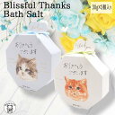 お中元 プチギフト ありがとう 入浴剤 プレゼント かわいい おしゃれ ギフト 健康 猫 雑貨【THANKS バスソルト】プレゼント 入浴剤 ギフト 女性 お風...