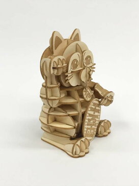 夏休み 工作キット 高学年 猫雑貨 小物【kigumi招き猫】立体パズル 木製 招き猫 ねこ ネコ 日本 きぐみ 木組み 木製パズル 木製立体 ウッドパズル 組み立て 作る 3D 大人 木のおもちゃ 工作キット 夏休み kigumi