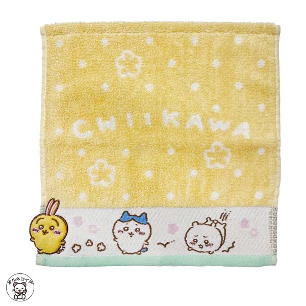 ちいかわ グッズ タオル ハンカチ ハチワレ うさぎ なんか小さくてかわいいやつ 布 フェイスタオル ミニタオル ハンカチ【ちいかわ ミニタオル（走るちいかわたち）】アニメグッズ 婦人 子供 プレゼント ギフト ネコ柄 猫雑貨 タオルハンカチ レディース 猫 雑貨のサムネイル
