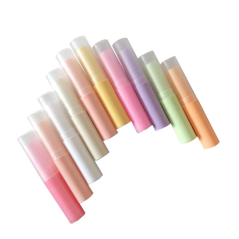 Rakuten - JOEBO リップ クリーム 10本セット チューブ 口紅容器 1.4cm*1.4cm*8.2cm つや消し 3g詰め替えボトル 回転式 口紅チューブ 手作り口紅容器リップ容器