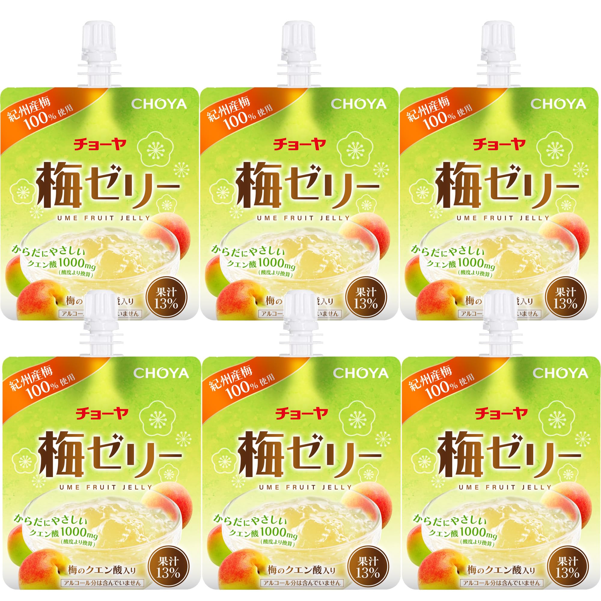 Rakuten - チョーヤ 梅ゼリーパウチ 180g x6個