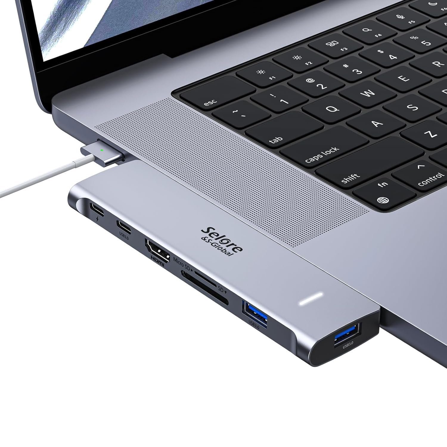 Rakuten - MacBook Air ハブ 7in2 MacBook Pro Air専用 4K@60Hz HDMI ポート Thunderbolt 3 ポート USB-C PD メディアハブ 100W Power Delivery対応。MacBook Air ハブ m