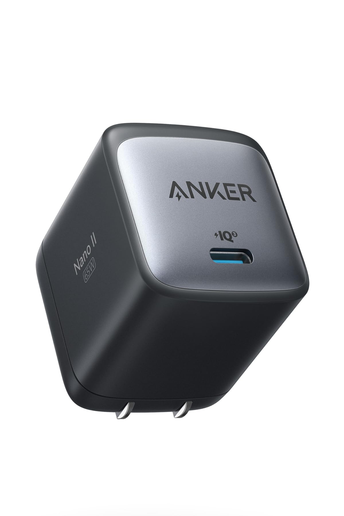 Anker Nano II 65W (PD 充電器 USB-C)【独自技術Anker GaN II採用/PD対応/PSE技術基準適合/折りたたみ式プラグ】MacBook PD対応Windows PC iPad iPhone Galaxy Android