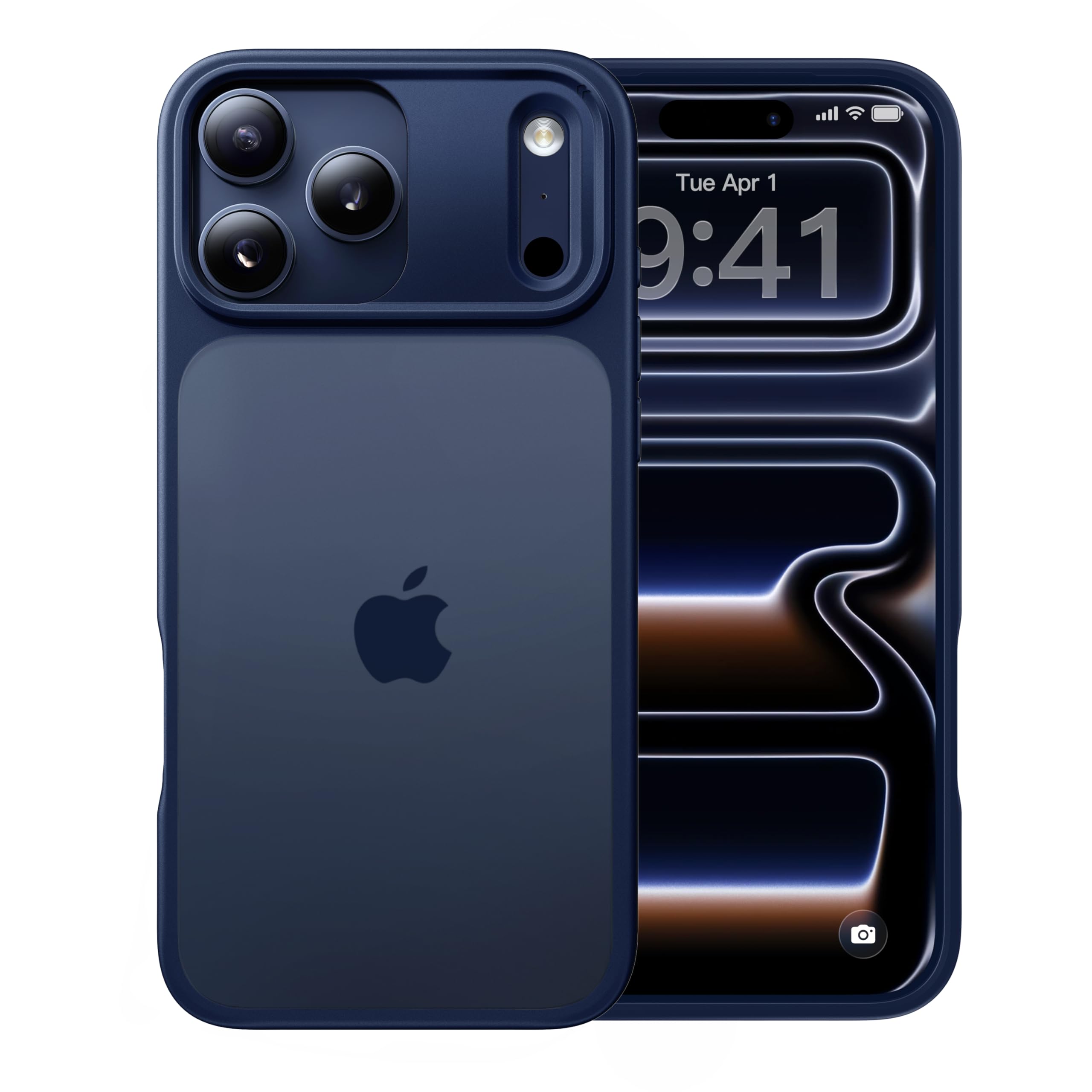 Rakuten - 【米軍MIL新規格・指紋防止】CASEKOO iPhone 17 Pro 用 ケース 耐衝撃 滑り止め 指紋防止 米軍MIL規格 マット仕上げ ストラップホール付き 黄変防止 耐久性 カバーセット いphone17pro 用ケース 6.3 インチ(ブルー
