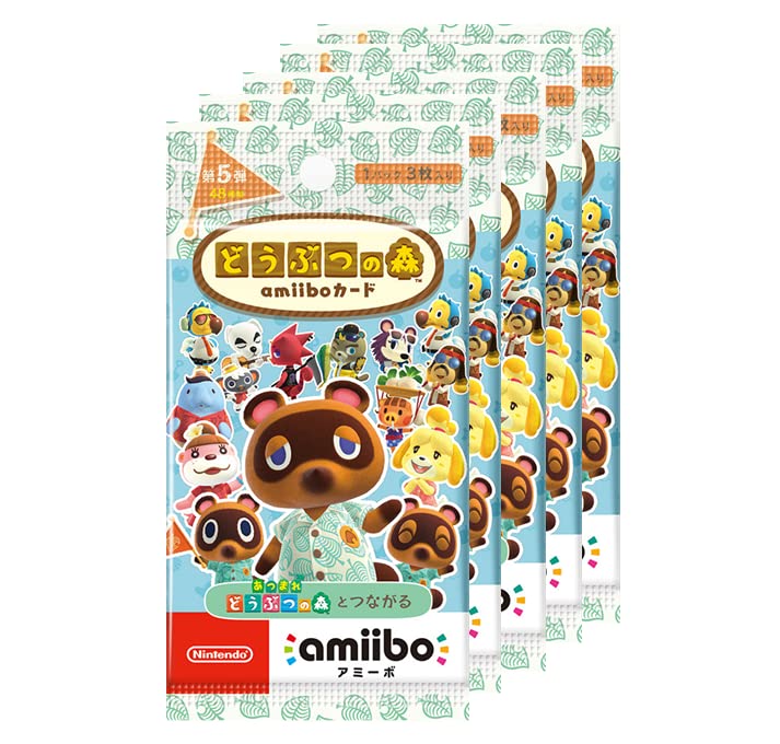 楽天市場】どうぶつの森amiiboカード 第5弾 (5パックセット)の通販