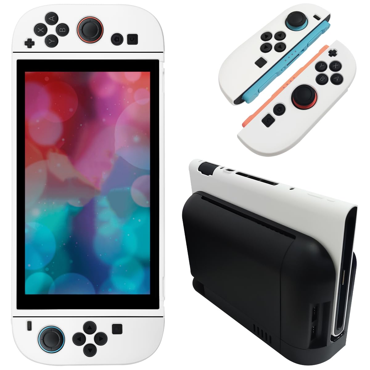 Rakuten - Nintendo Switch 2 カバー TPU素材 質感 柔らかい 一体式 着脱簡単 薄型軽量 超耐衝撃 指紋防止 傷防止 防塵 保護カバー。Nintendo Switch 2 カバー シリコン素材 [ONETIAOLONG] スイッチ2 ケース ソ
