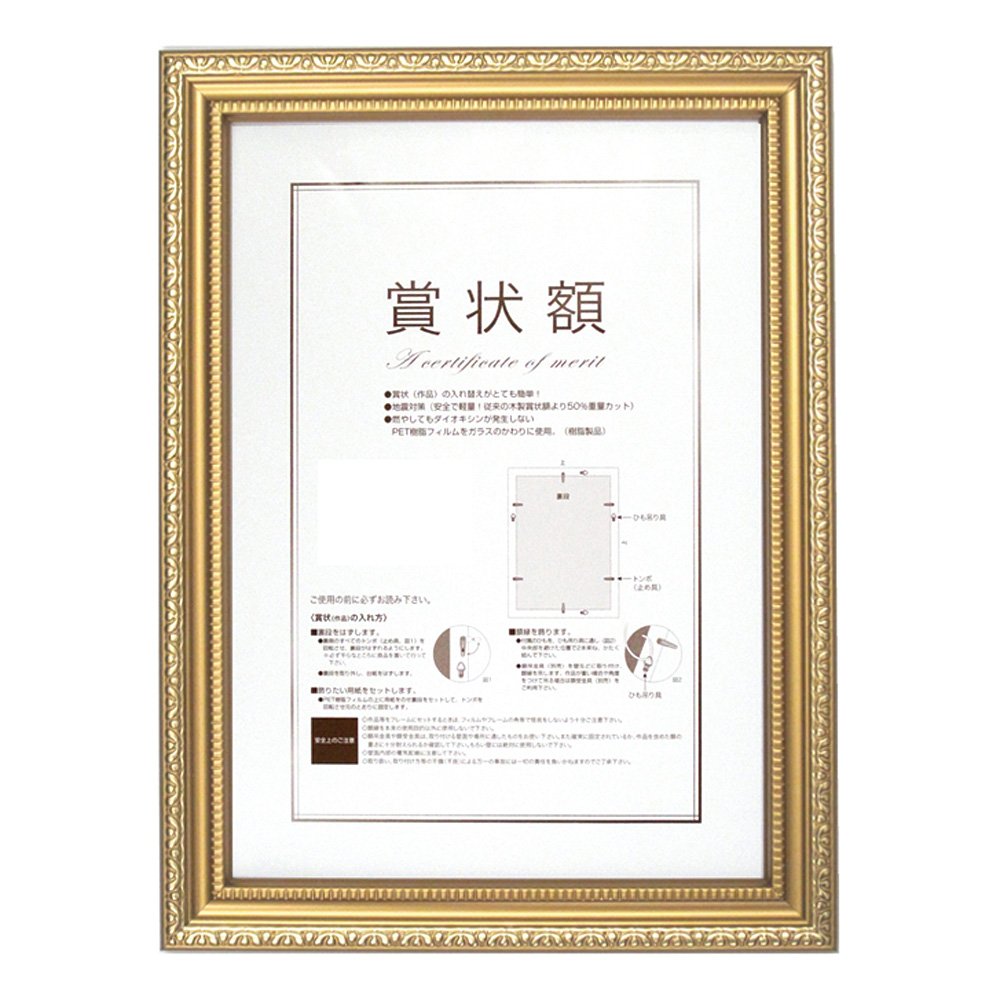 Rakuten - A.P.J. 賞状額 金ケシ 賞状A3（大賞）サイズ