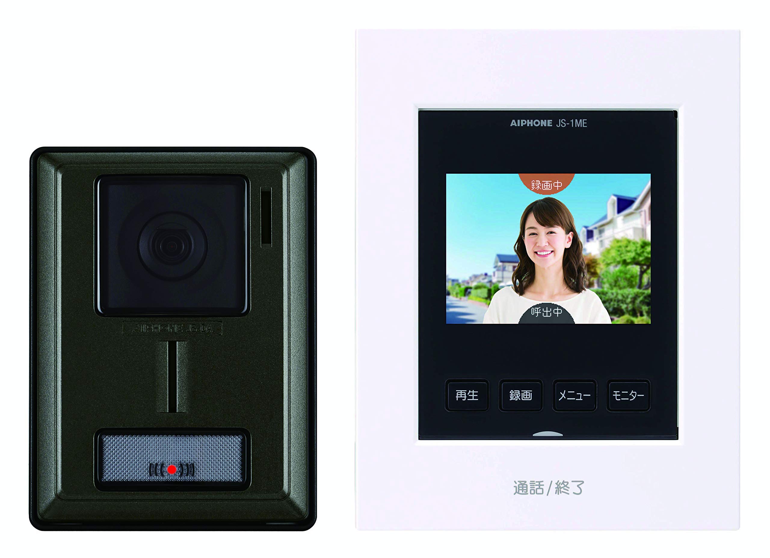 Rakuten - アイホン ドアホン インターホン カメラ付き玄関子機 モニター付き親機 わかりやすい画面表示 録画機能あり カメラレンズ調整可能 AC電源プラグ式 ZA-TD2