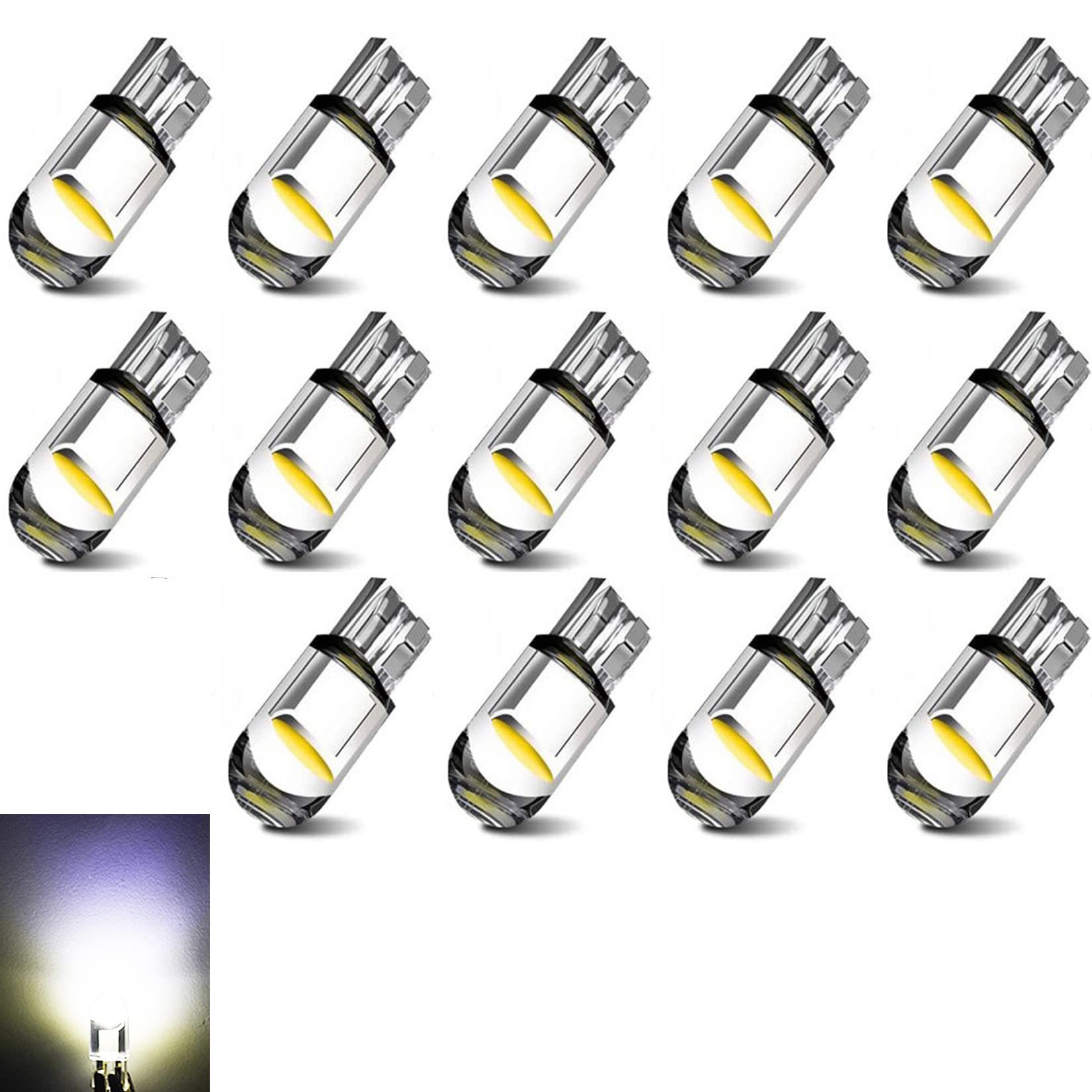 乐天商城 - t10 led ホワイト 爆光 T10 LED ポジションランプ T10 led キャンセラー t10 led ポジションランプ t10 led 電球 24v T10 車LED カー ポジション・24V ライセンスランプ 14個入 (ホワイト—24V