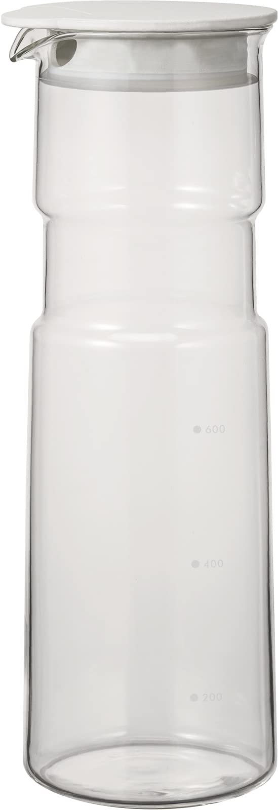 乐天商城 - HARIO(ハリオ) 冷水筒 耐熱ガラス製 フリー ポット・ホールド 1000ml ホワイト 日本製 麦茶 ボトル お茶 冷蔵庫 6FP-10-W