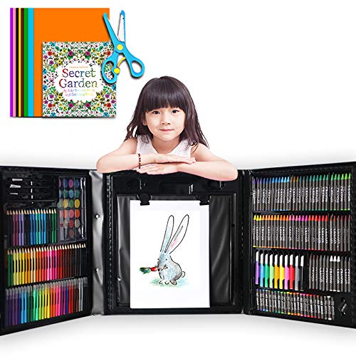 超豪華!Bootlife お絵かきセット【色鉛筆 クレヨン 水性ペン 176ピース】 お絵かきアートセット 知育教育 イラスト 入園 入学祝い