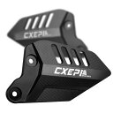 CXEPI Z900RS パーツ アルミ ヒールプレートガード 1ペア 適応 カワサキ Z900RS (ZR900C) 2017 2018 2019 2020 (ブラック)
