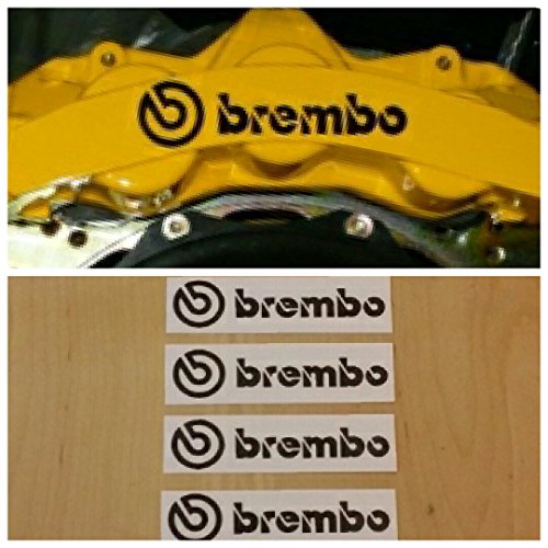 Brembo(ブレンボ) ブレーキキャリパー 高温 転写ステッカー ブラック 4枚セット