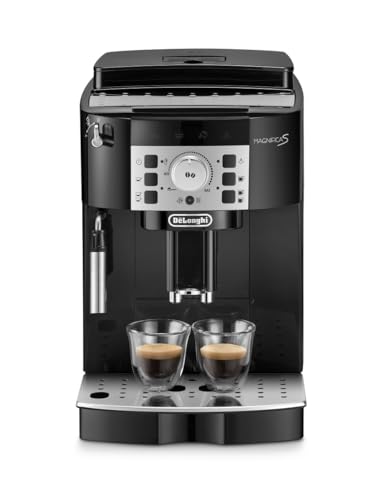 デロンギ(DeLonghi) 全自動コーヒーメーカー マグニフィカS ミルク泡立て:手動 ブラック ECAM22112B