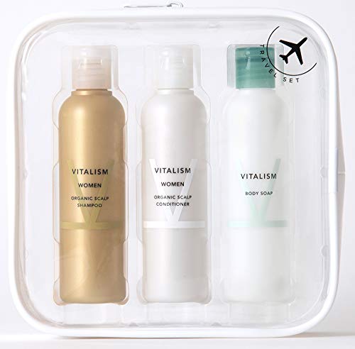 バイタリズム シャンプー バイタリズム(VITALISM) スカルプケア for WOMEN トラベルセット 旅行用 出張用 (シャンプー/コンディショナー/ボディーソープ) 女性