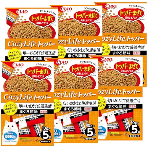 チャオ (CIAO) Cozy Life トッパー まぐろ節味 10g×5袋 6個セット まぐろ 猫 送料無料