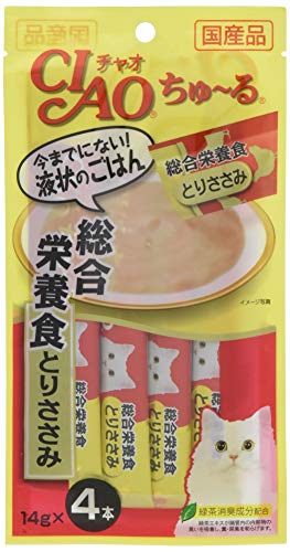 チャオ (CIAO) ちゅ~る 総合栄養食 とりささみ 4本 6個セット 送料無料