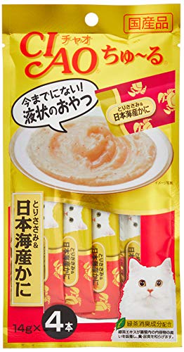チャオ(CIAO)ちゅ〜るとりささみ＆日本海産かに4本6個セット 送料無料