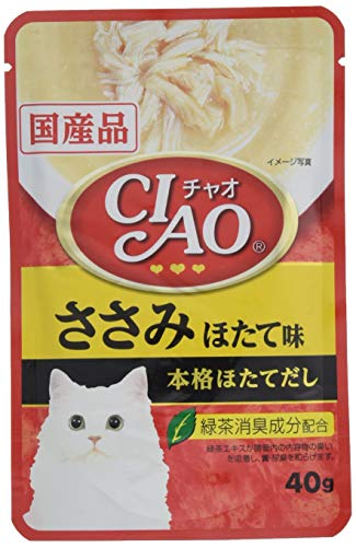 チャオ (CIAO) パウチ ささみ・ほたて味 40g 16個セット 送料無料