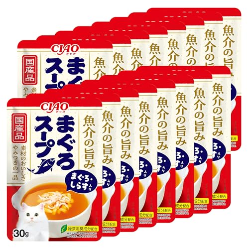 CIAO (チャオ) まぐろスープ まぐろ・しらす入り 30g×16袋 (ボール販売) 送料無料