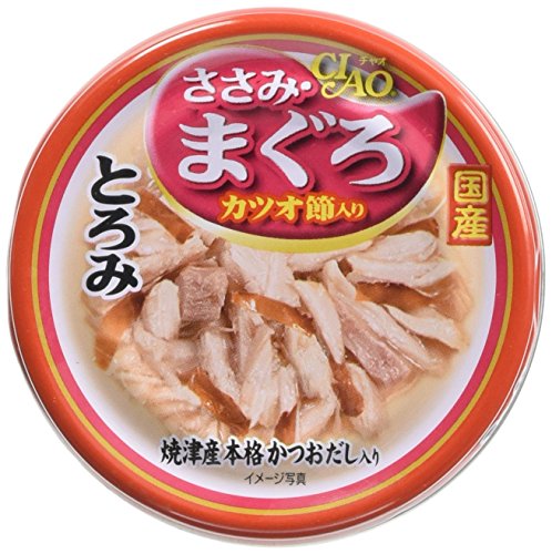 CIAO (チャオ) とろみ ささみ・まぐろ カツオ節入り 80g 24個セット 送料無料