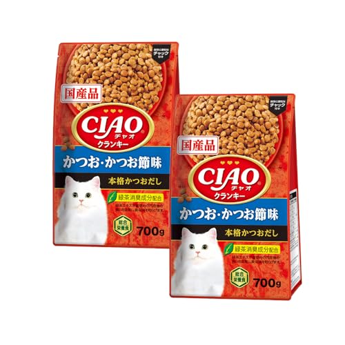CIAO (チャオ) CIAOクランキー かつお・かつお節味 本格かつおだし 700g 2個セット 送料無料