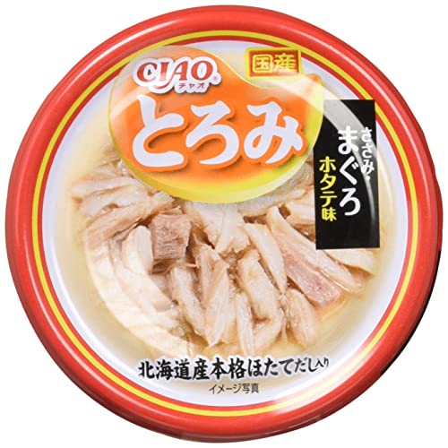 チャオ (CIAO) とろみ ささみ・まぐろ ホタテ味 80g 6個セット 送料無料