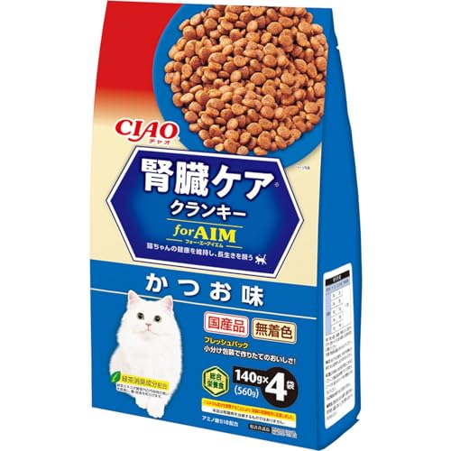 チャオ (CIAO) 腎臓ケアクランキー かつお味 140g×4袋 送料無料