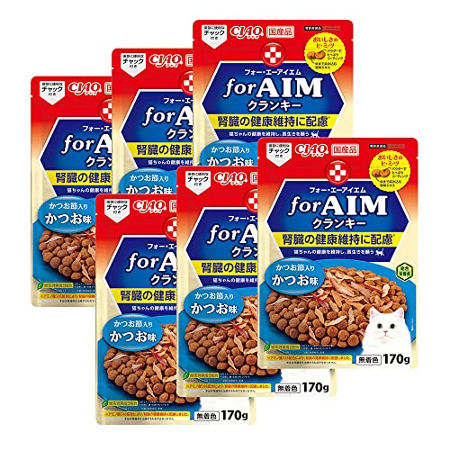 CIAO(チャオ) for AIM クランキー かつお味 かつお節入り 170g×6個 送料無料
