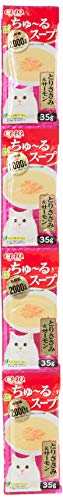 チャオ (CIAO) ちゅ~るスープ とりささみ&サーモン 35g×4袋 6個セット 送料無料