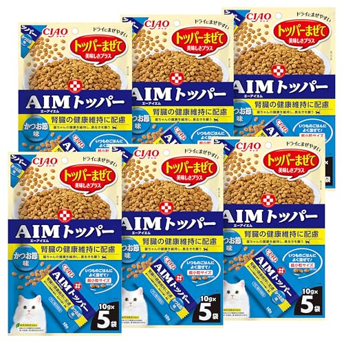 チャオ (CIAO) for AIM トッパー かつお節味 10g×5袋 6個セット かつお 猫 送料無料