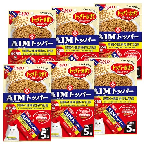 チャオ (CIAO) for AIM トッパー まぐろ節味 10g×5袋 6個セット まぐろ 猫 送料無料
