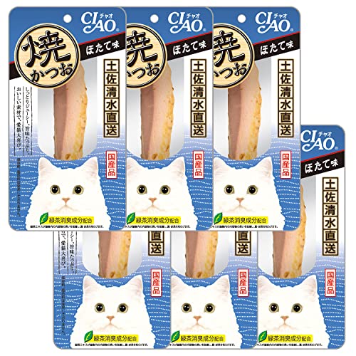 CIAO (チャオ) 焼かつお ほたて味 1本 6個セット 送料無料