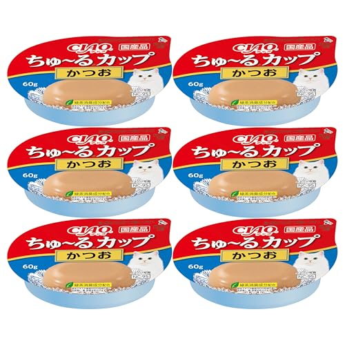 チャオ (CIAO) ちゅ〜るカップ かつお 60g 6個セット 送料無料