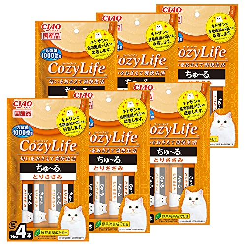 チャオ(CIAO)CozyLife(コージーライフ)ちゅ~るとりささみ4本6個セット 送料無料
