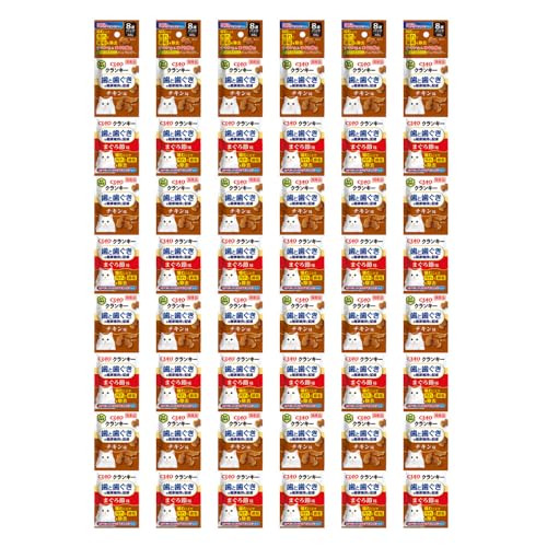 チャオ(CIAO)クランキー歯と歯ぐきの健康に配慮チキン味＆まぐろ節味8連パック6個セット 送料無料