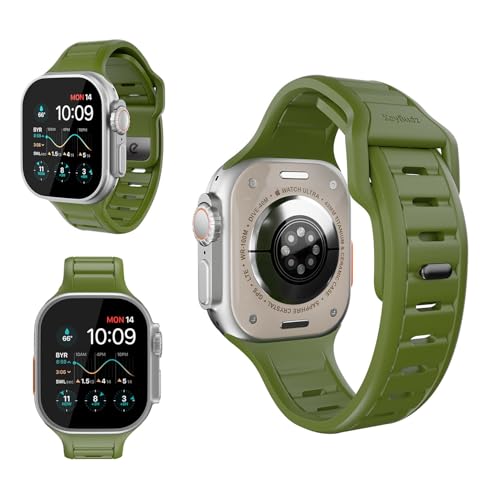 Keybudz for Apple Watch バンド 超高耐久性 FKM素材 49/46/45/44mm 対応 【Ultra 3-1 送料無料