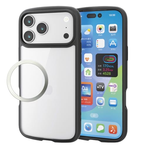 乐天商城 - エレコム iPhone 17 Pro Max ケース カバー クリア 耐衝撃 衝撃吸収 ハイブリッド 薄型 軽量 ストラップホール付き 送料無料