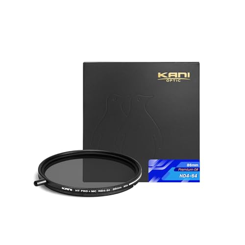 For Special Effects - KANI 86mm 可変NDフィルター ZeroSharpシリーズ Premium ND4-64 減光効果2〜6絞り分 色再現性改善 着 送料無料