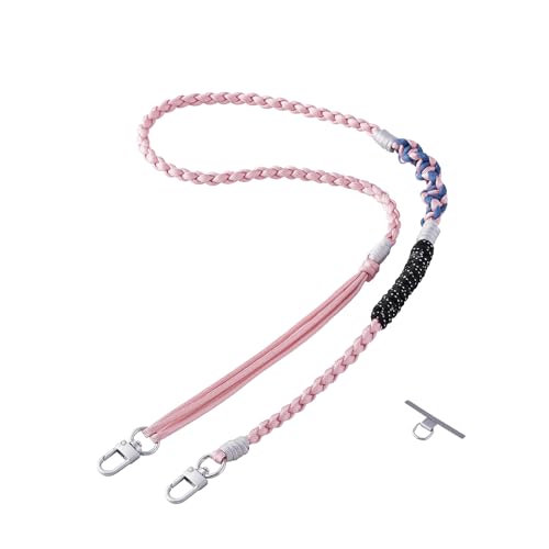 [エレコム] スマホストラップ スマホショルダー 斜め掛け 首掛け 肩掛け 編み物 手になじむ丈夫な編み..