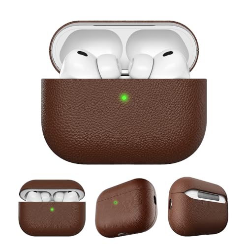 KeyBudz AirPods Pro 3 ケース 第3世代用 イタリアン本革 [ レザーケース 高耐久ポリカーボネート製インナーの二重 送料無料