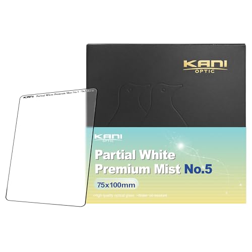 KANI 75mm幅 ソフトフィルター Partial White Premium Mist No.5 75×100mm ソフト効果 コ 送料無料(2.0)