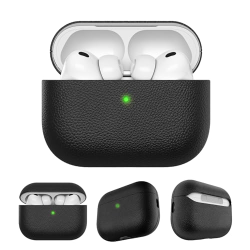 KeyBudz AirPods Pro 3 ケース 第3世代用 イタリアン本革 [ レザーケース 高耐久ポリカーボネート製インナーの二重 送料無料