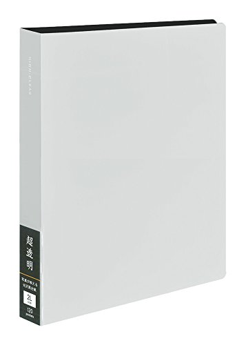 ナカバヤシ ファイル 超透明ポケットアルバム 黒台紙 2L判 120枚 ホワイト CTDP-2L-120-W 送料無料