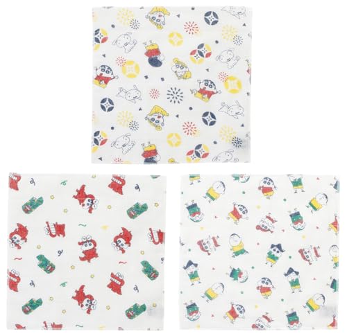 スケーター(Skater) かや生地 ふきん 3枚 30×30cm 布巾 クロス クレヨンしんちゃん KFKC3-A 送料無料