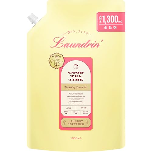 Laundrin'(ランドリン) 液体 柔軟剤 ダージリンレモンティーの香り 詰め替え大容量 1300ml 送料無料