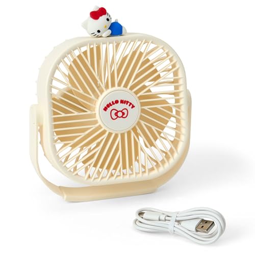 サンリオ(SANRIO) 卓上扇風機 ハローキティ 本体:ABS樹脂・羽根:ポリカーボネート・キャラクター部・滑り止め:シリコーンゴム 送料無料