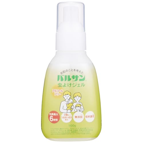 バルサン 虫よけジェル 100g イカリジン濃度5% アルコールフリー /効果最大6時間/ 飛び散らない ジェルタイプ /3種のうるおい 送料無料