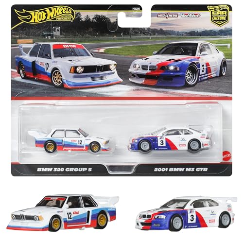 ホットウィール(Hot Wheels) プレミアム 2パック BMW 320 グループ5/2001 BMW M3 GTR 乗り物おもちゃ 送料無料